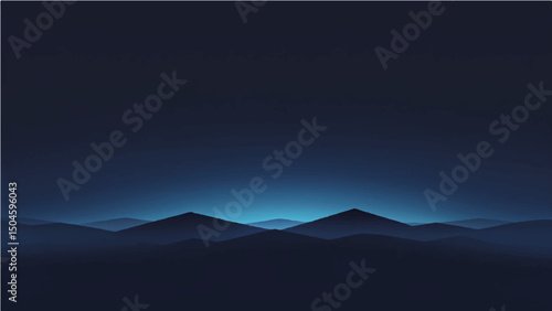 Abstract background  Flowing blue wave design with light motion and digital energy lines creates shape
