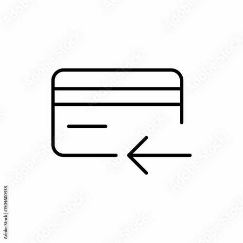 Credit card payment icon vector sign