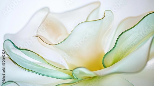 Close-up of a flower with a white background. the petals of the flower are arranged in a way that creates a sense of movement and depth.