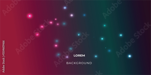 A vibrant, glowing background with soft lights and a gradient of maroon and teal, perfect for digital design enhances the visual appeal of websites, presentations, and promotional materials.