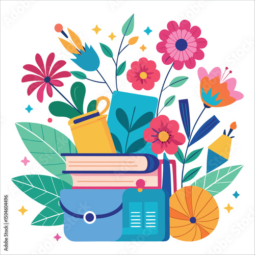 Here's your sentence:

Colorful floral pot designs capture the beauty of spring and summer blossoms, perfect for any garden or decoration project
