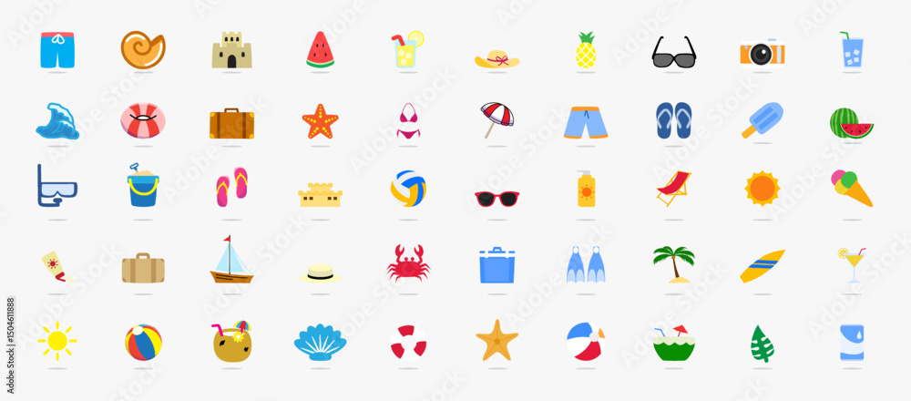 Fototapeta premium vector illustration Icon of a colorful background