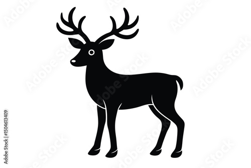 reindeer vector icon