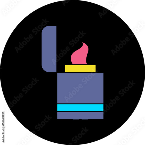 Lighter single vector icon illustration