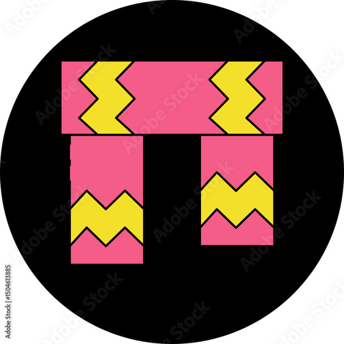 Muffler single vector icon illustration