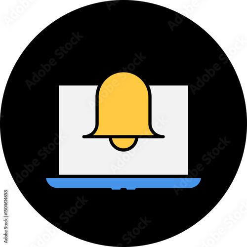 Bell single icon vector illustration