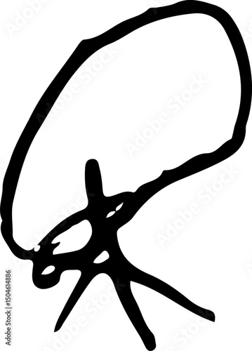 Handmade. abstract shape
