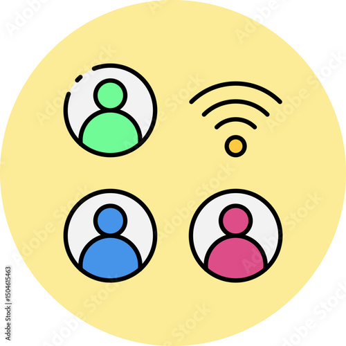 Wifi single icon vector illustration