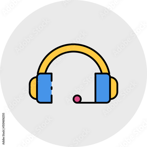 Microphone single icon vector illustration