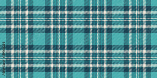 Seamless teal and white plaid pattern.  Perfect for textile design, website backgrounds, or fashion projects.  The calming color palette evokes feelings of tranquility and sophistication.