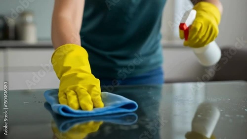 Wallpaper Mural Disinfecting Surface with Spray and Cloth – Home Cleaning Routine Torontodigital.ca