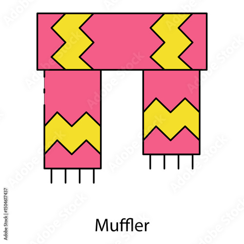 Muffler single vector icon illustration