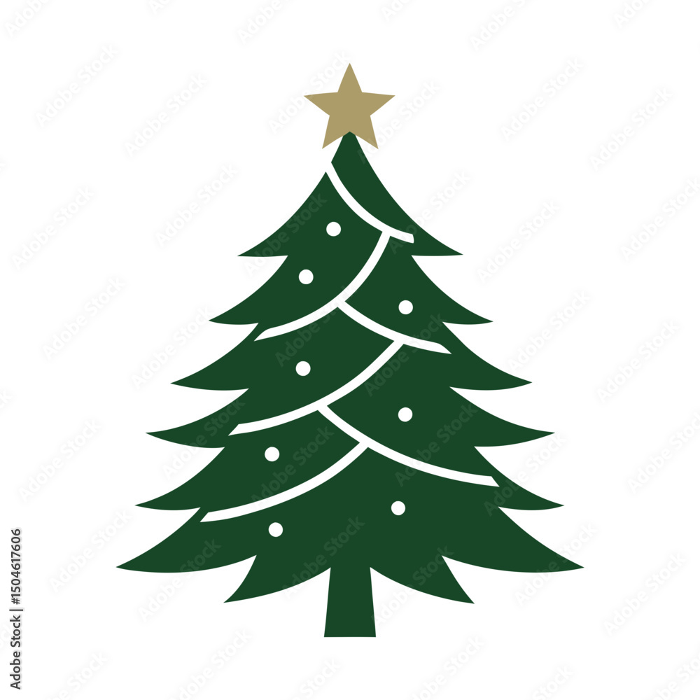 christmas tree silhouette vector illustration christmas tree silhouette vector illustration