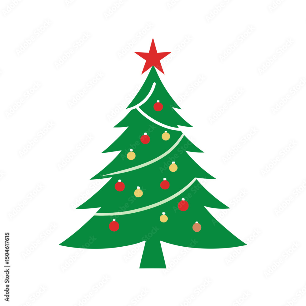 christmas tree silhouette vector illustration christmas tree silhouette vector illustration