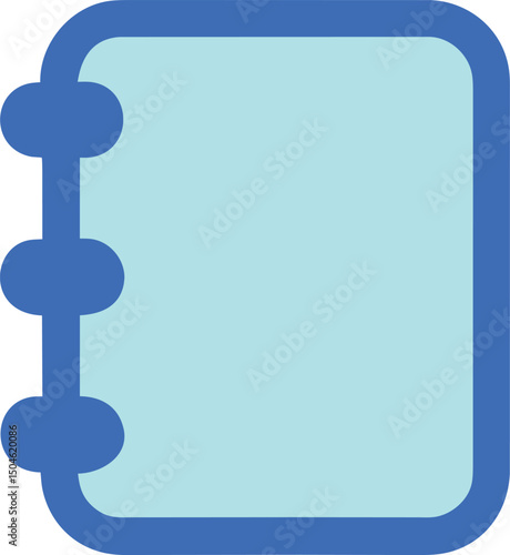Simple Notebook Icon for Note Taking and Planning Tasks