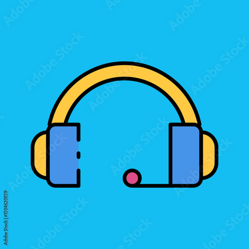 Microphone single icon vector illustration