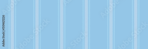 Peasonal pattern fabric vector, nostalgia stripe lines textile. Froduction seamless background vertical texture in cyan and light colors.