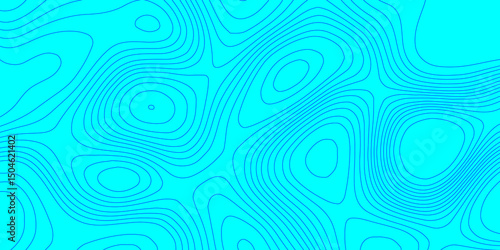 Topography line map blue wave paper curved reliefs landscape geographic background, vintage outdoors style topographic contour lines map isolated on transparent seamless pattern abstract background.
