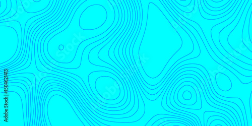 Topography line map blue wave paper curved reliefs landscape geographic background, vintage outdoors style topographic contour lines map isolated on transparent seamless pattern abstract background.