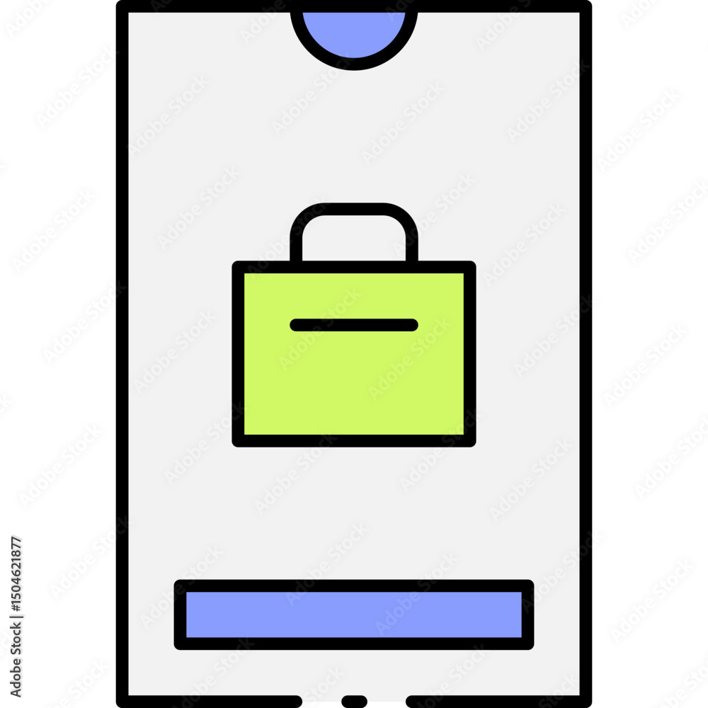 Obraz premium Online shopping single icon vector illustration