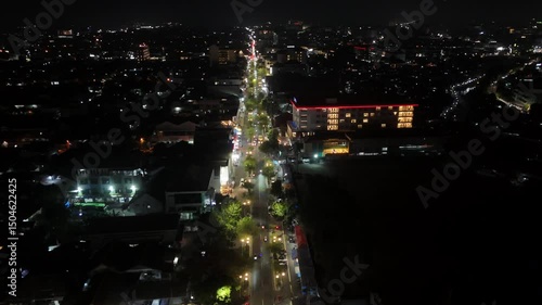 Malioboro Yogyakarta, Icon city of Yogyakarta in the night
