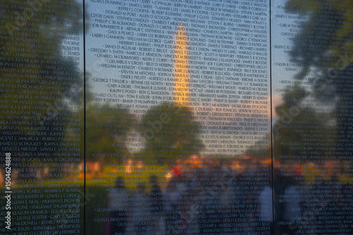 Washington Monument as seen from the Vietnam Veterans Memorial