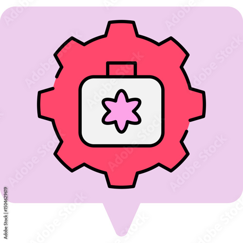Setting single icon vector illustration