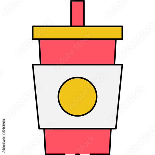 Drink single icon vector illustration