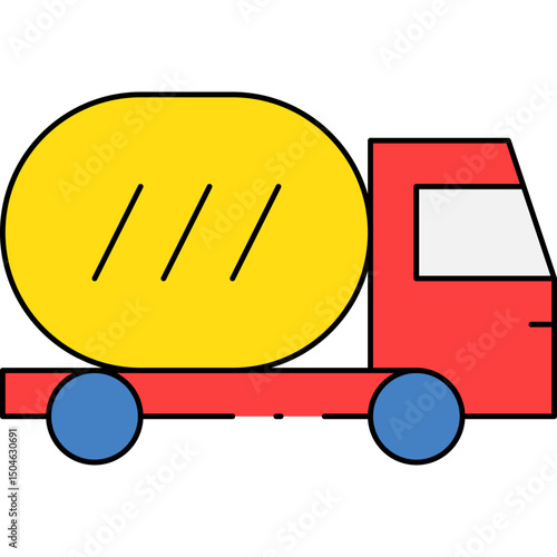 Fast food truck single icon vector illustration