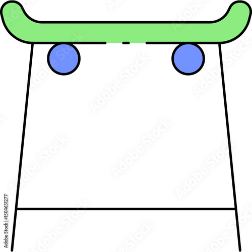 Skate board single icon vector illustration