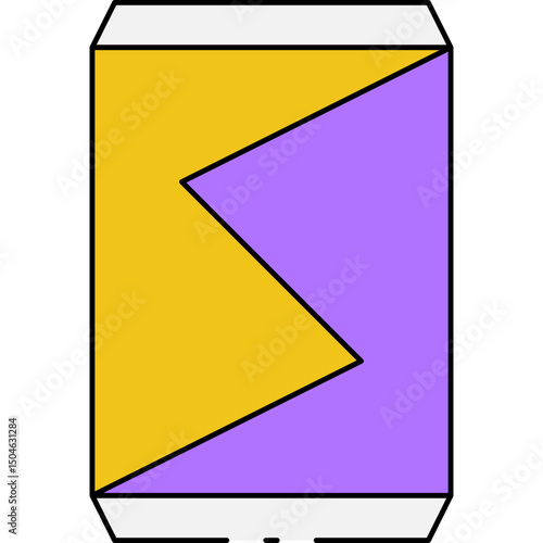 Soda can single icon vector illustration