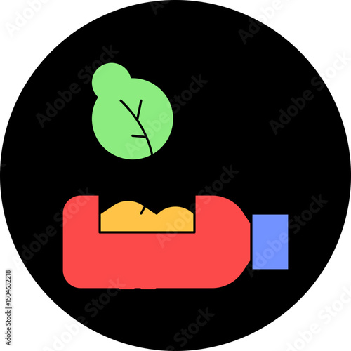 Bottle single icon vector illustration