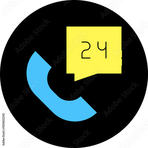 Call single icon vector illustration