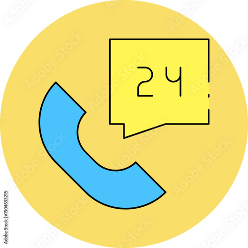 Call single icon vector illustration