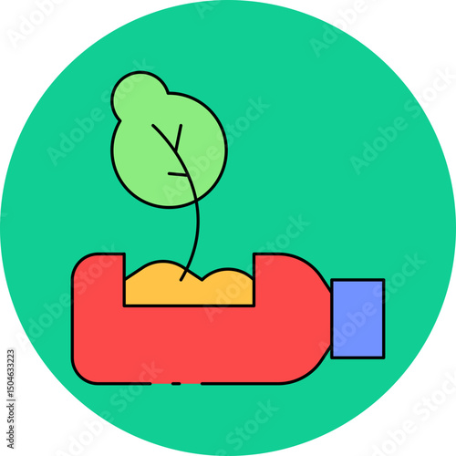 Bottle single icon vector illustration