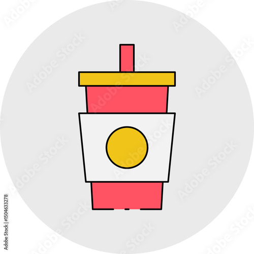 Drink single icon vector illustration