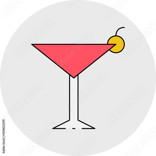 Drinking single icon vector illustration