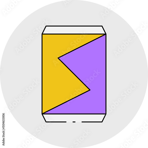 Soda can single icon vector illustration