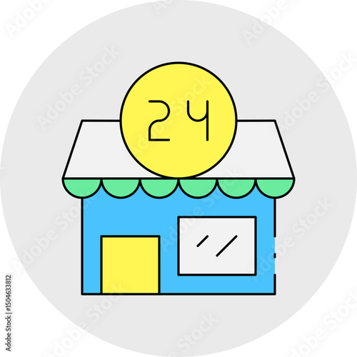 Shops single icon vector illustration