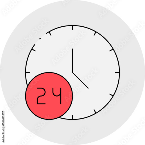 Time single icon vector illustration