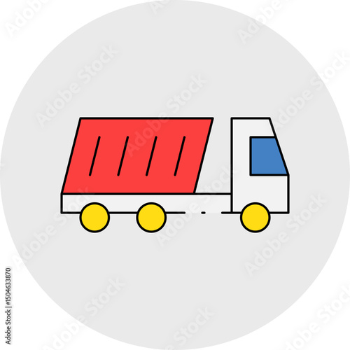 Truck single icon vector illustration