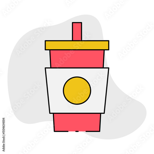 Drink single icon vector illustration