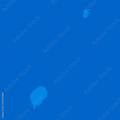 Blue halftone dot outline map background of Sao Tome and Principe