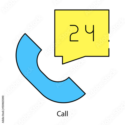 Call single icon vector illustration