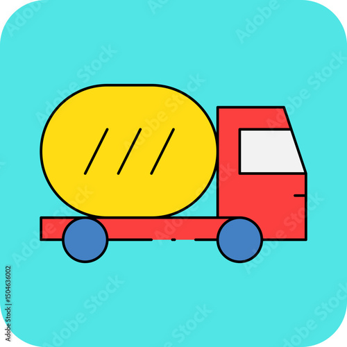 Fast food truck single icon vector illustration