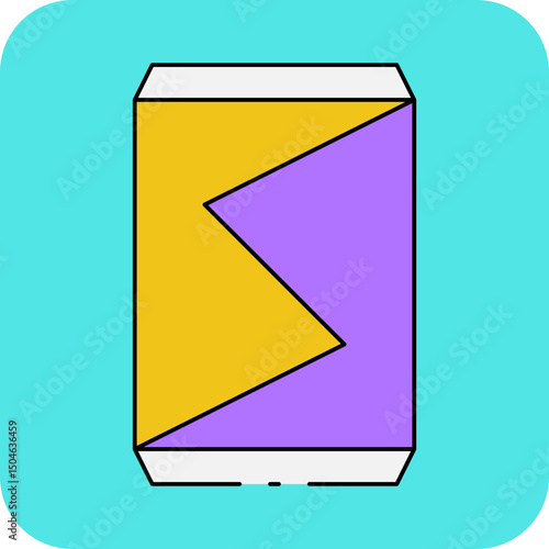 Soda can single icon vector illustration