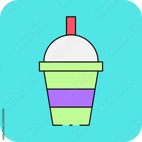 Soft drink single icon vector illustration