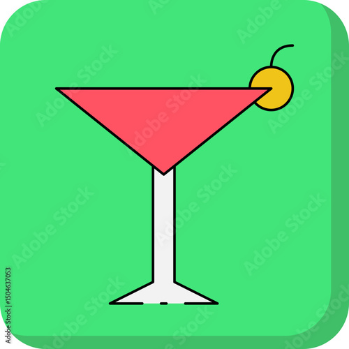 Drinking single icon vector illustration