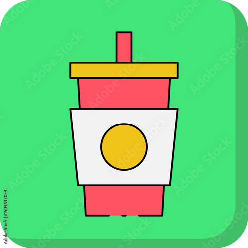 Drink single icon vector illustration
