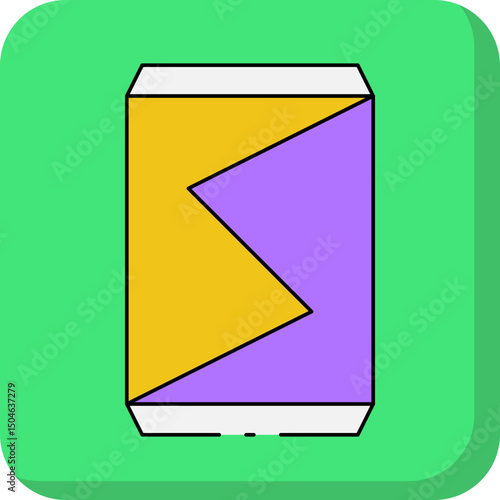 Soda can single icon vector illustration